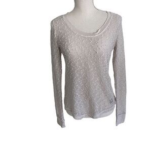 Sanctuary x Anthropologie  Cream Boucle Top size M